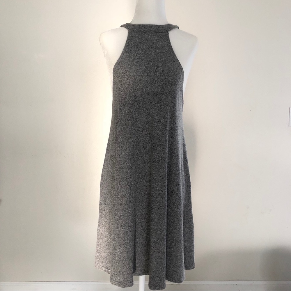 Gray knit tunic
